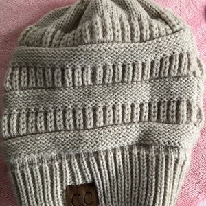 C.C Cream Knit Beanie